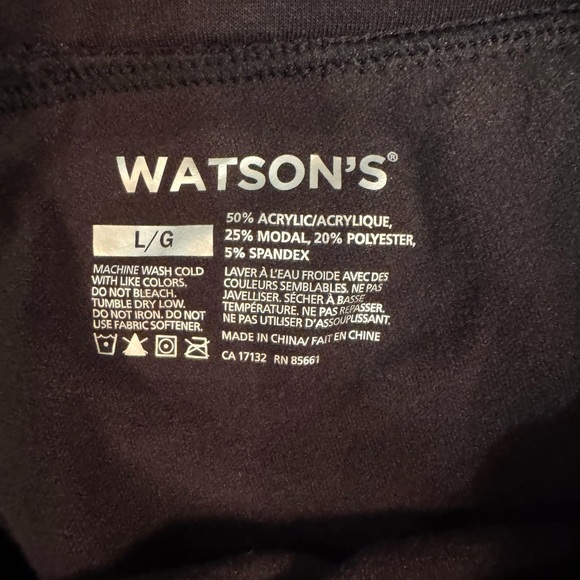 Watson Black Leggings LARGE - Picture 3 of 4